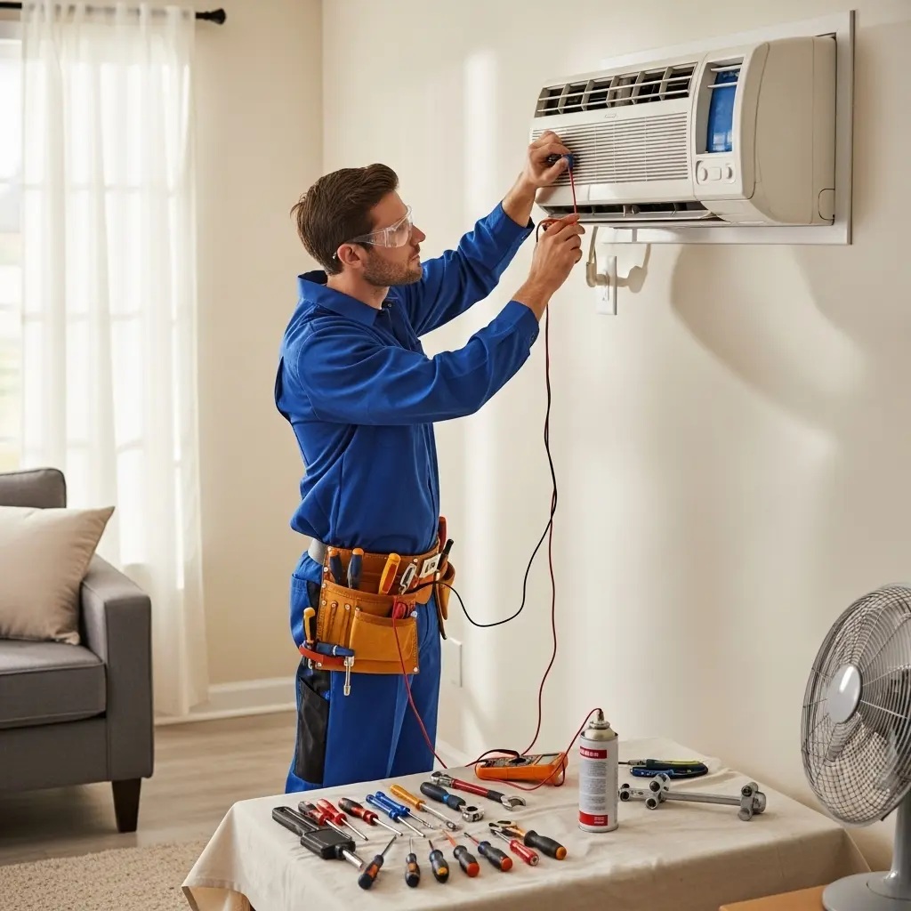 Kızılcahamam Hotpoint Hotpoint klima gaz dolumu ve bakım – Enerji verimliliği artırıldı. - Teknik servis örneği